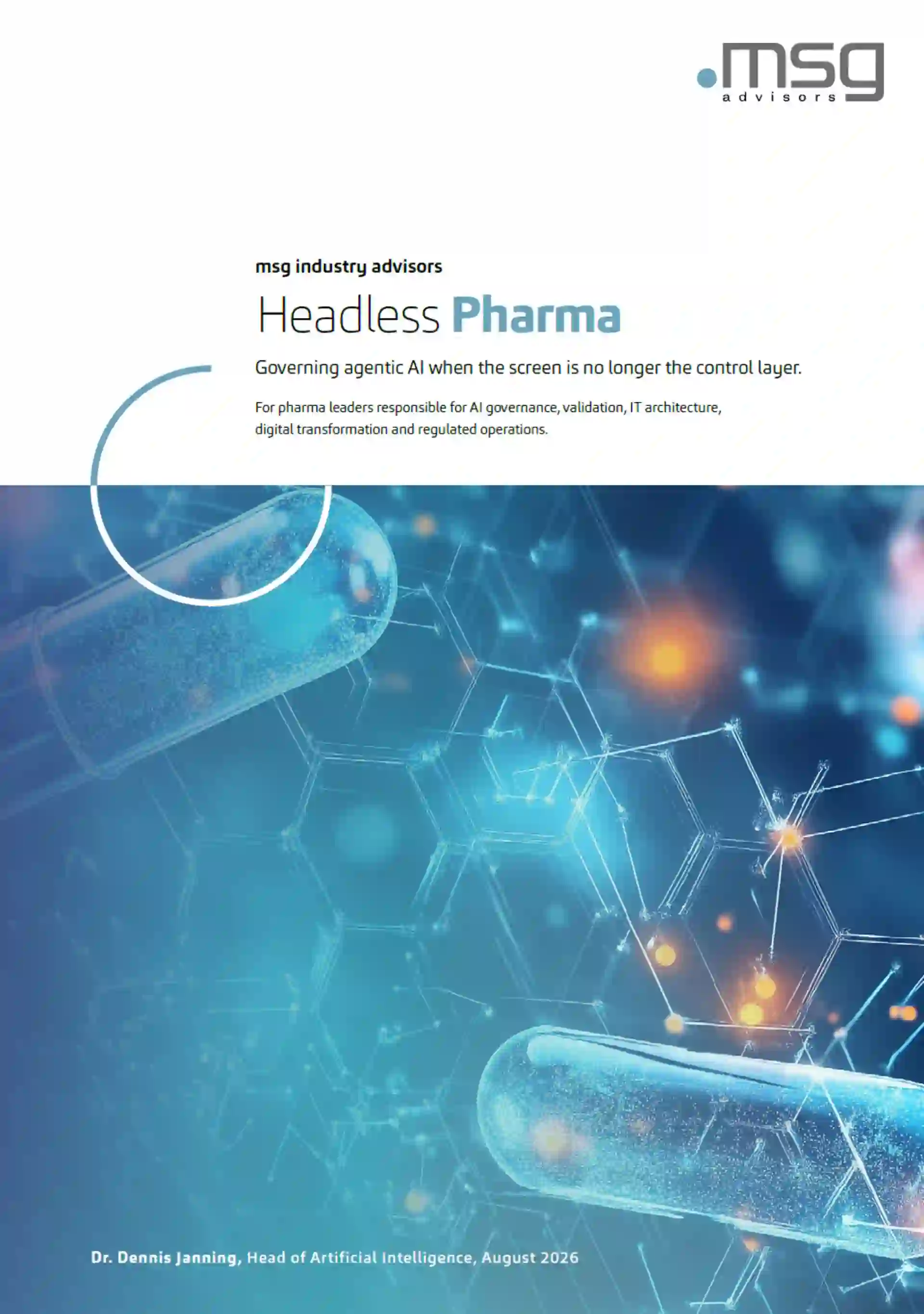 Whitepaper: Headless Pharma – Agentic AI und AI Governance für die digitale Transformation in der Pharmaindustrie